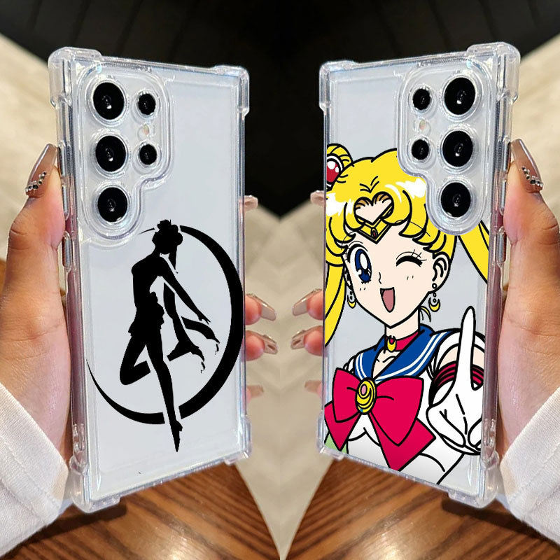 Capa De Anime Sailor Moon Dos Desenhos Animados Para Samsung S25 Ultra S24 FE S23 Plus S20 S25 S22 S21 S25EDGE A56 A36 T