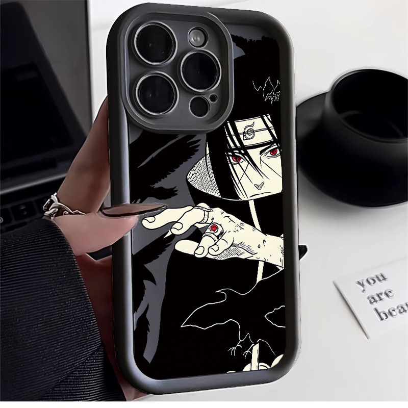 Uchiha Itachi TPU anti-impacto Capinha Capa Para Samsung A14 A15 A54 A55 A05S A16 A07 A17 S22 S23 S24 S25 FE Ultra
