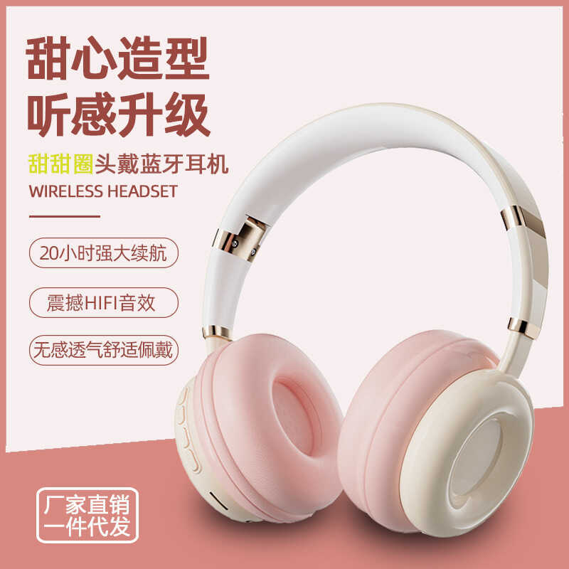 Fone de ouvido sem fio Bluetooth fone de ouvido Subwoofer longa espera bonito menina crianças jogo fone de ouvido