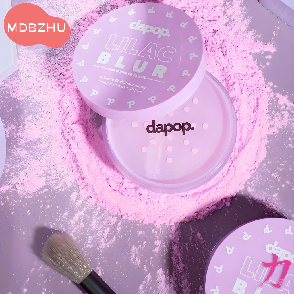 Pó Compacto Matizante Dapop Lilac Blur DP2381 - Efeito Suave Foco, Controle de Oleosidade e Iluminação Natural