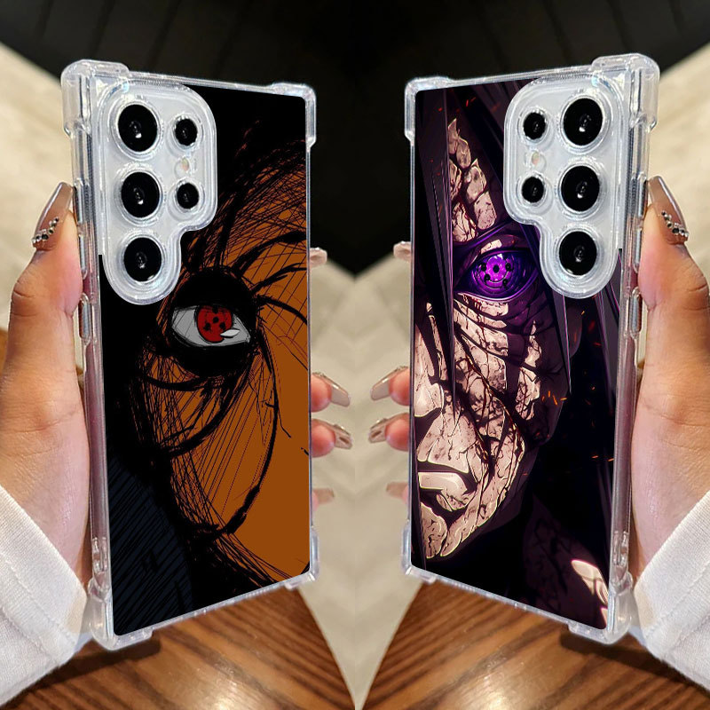 Uchiha Obito Madara Naruto Capa Para Samsung S25 Ultra S24 FE S23 Plus S20 S25 S22 S21 S25EDGE A56 A36 Transparente Celu