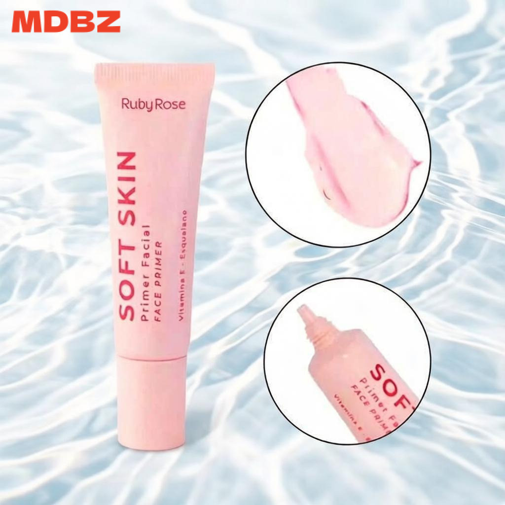 Primer Facial Ruby Rose Soft Skin - Uniformiza a Pele, Minimiza Poros e Prolonga a Maquiagem | HB-M1700