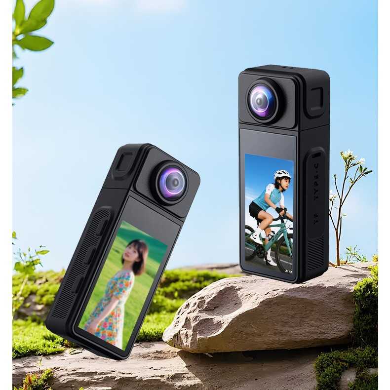 Câmera esportiva magnética de polegar 4K WiFi Gravador de capacete Câmera de bolso para ciclismo ao ar livre Câmera para