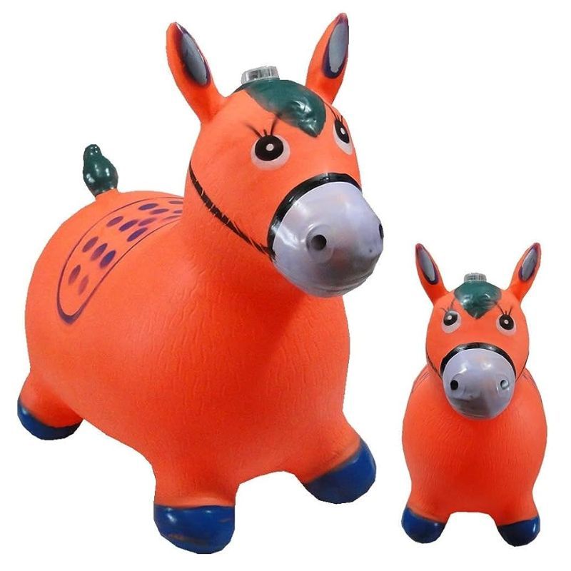 Cavalinho Upa Upa Grande Pula Pula Borracha - Laranja