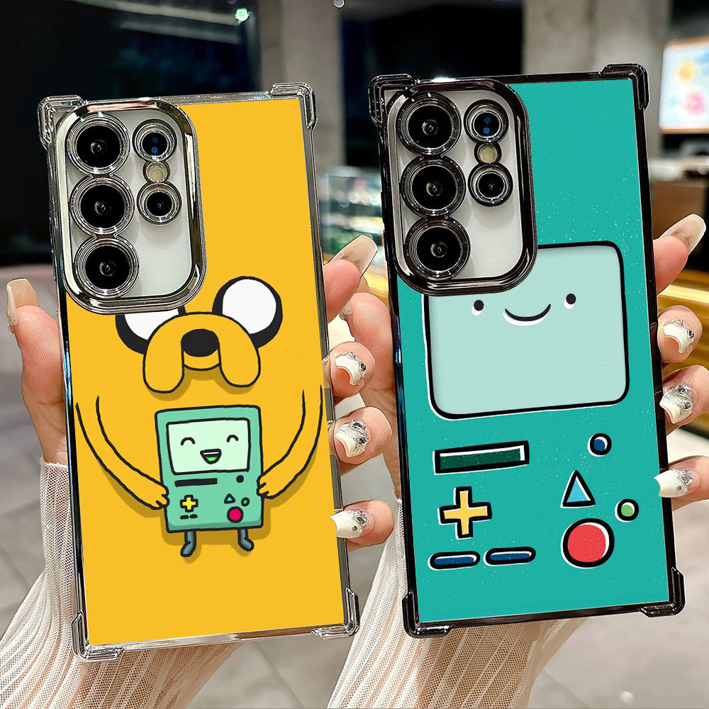 Tempo De Aventura Dos Desenhos Animados Finn Jake Capa Transparente Para Samsung S26 S25 S24 S23 S22 S21 Ultra S25FE Plus S26EDGE A57 A37