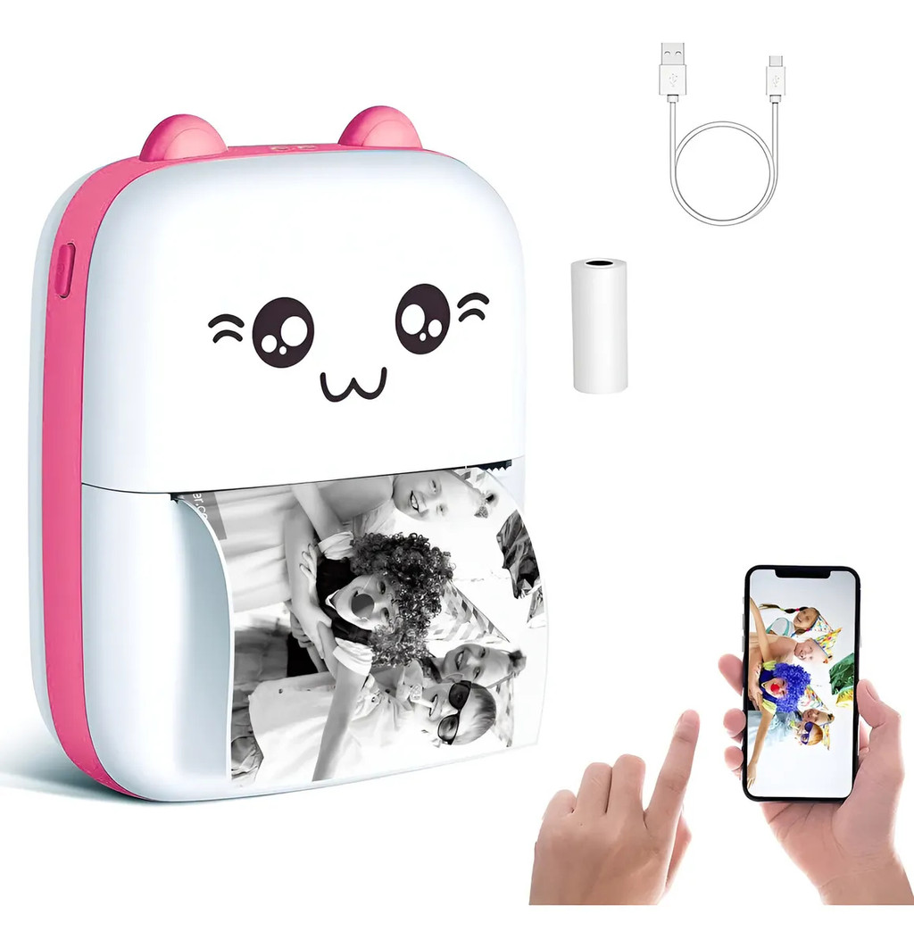 Mini Impressora Divertida: A Maquina de Fotos e Adesivos