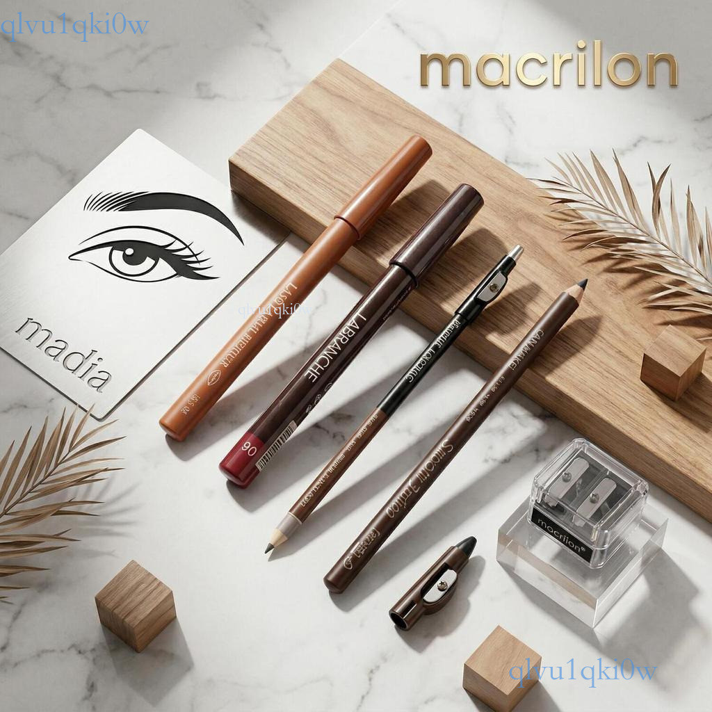 Kit Maquiagem Lápis Delineador Olhos, Contorno Labial e Sobrancelha + Apontador Macrilan Pronta entrega ✨ki0ww