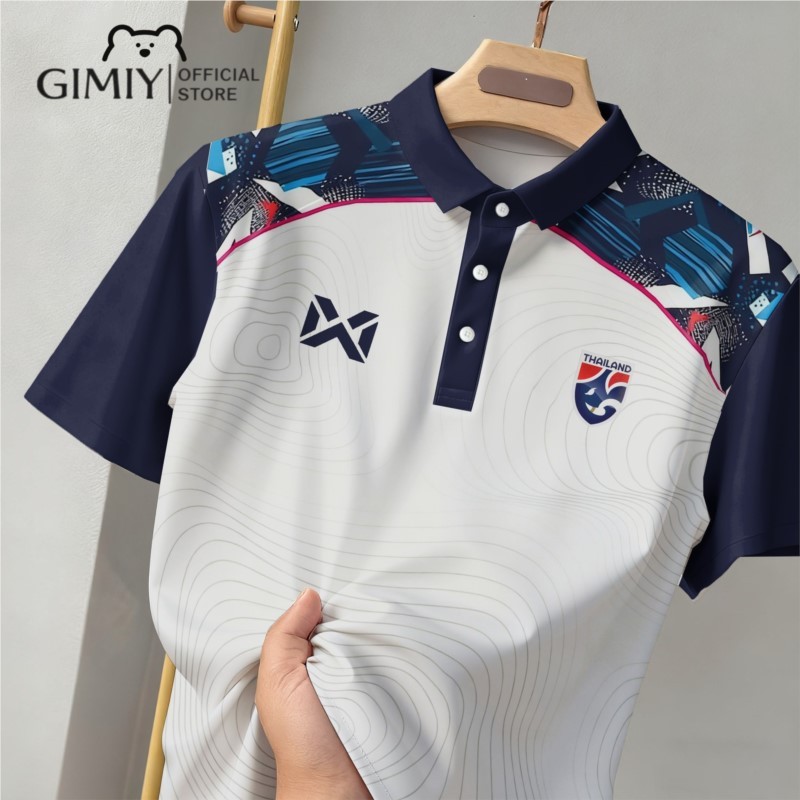 Nova Camisa Polo Da Seleção Nacional Tailândia – Moda Esportiva Casual Estampa 3D Manga Curta2