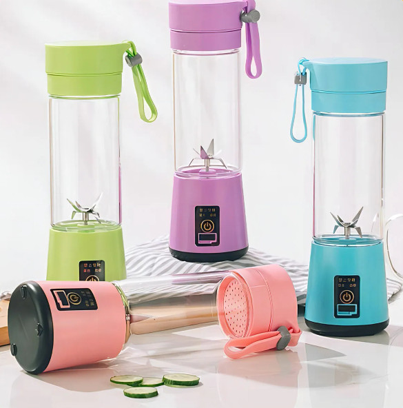 Mini Liquidificador Portátil Recarregável Bivolt - (Cores Sortidas)