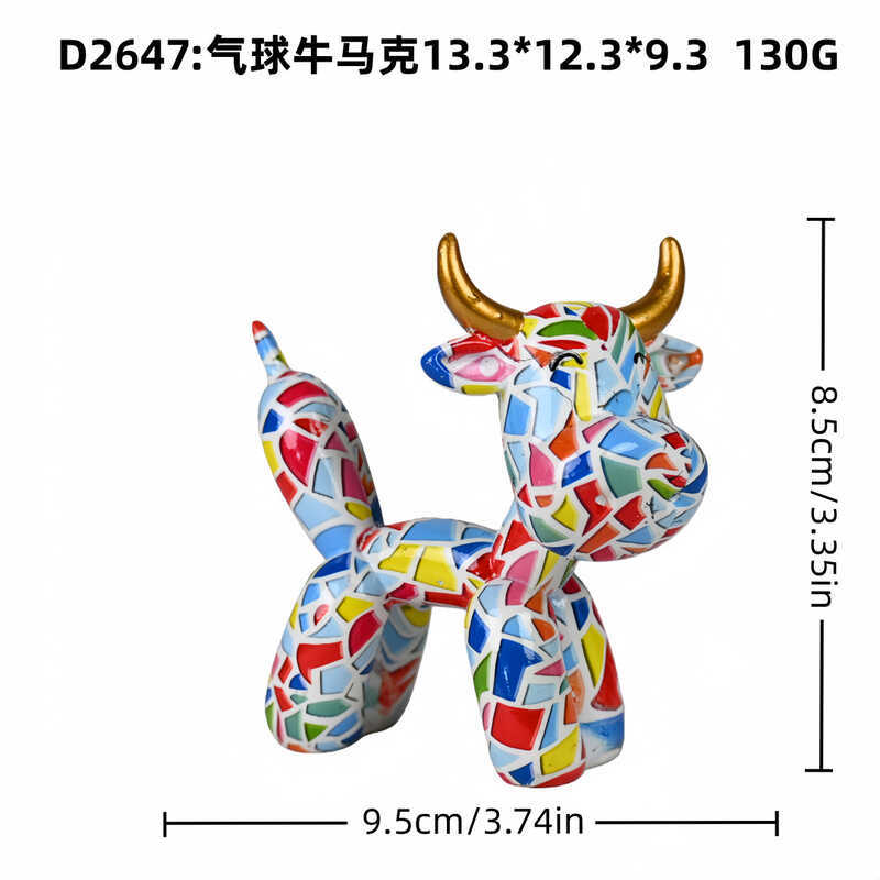 Animal decoração criativa gato elefante vaca decoração do quarto decoração para casa cena decoração