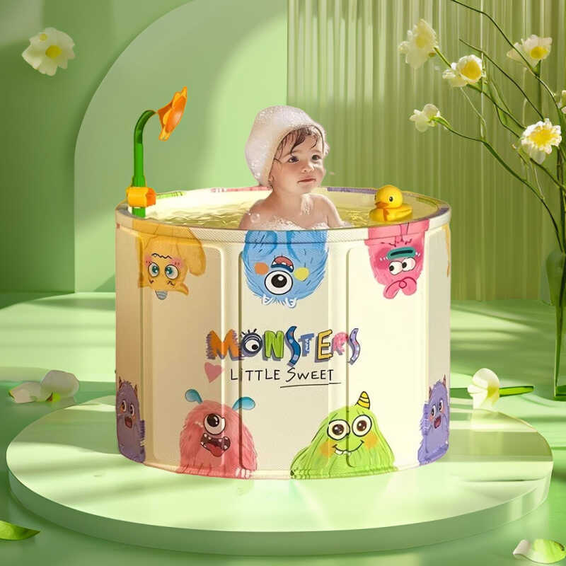 Banheira de natação de verão para crianças, banho dobrável para bebês, banheira espessada para crianças