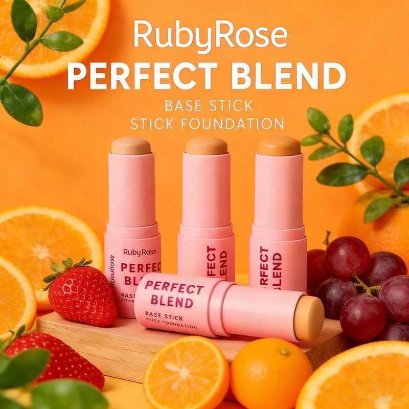 Base Stick Perfect Blend - Ruby Rose - LANÇAMENTO - MAQUIAGEM HB-M300G1