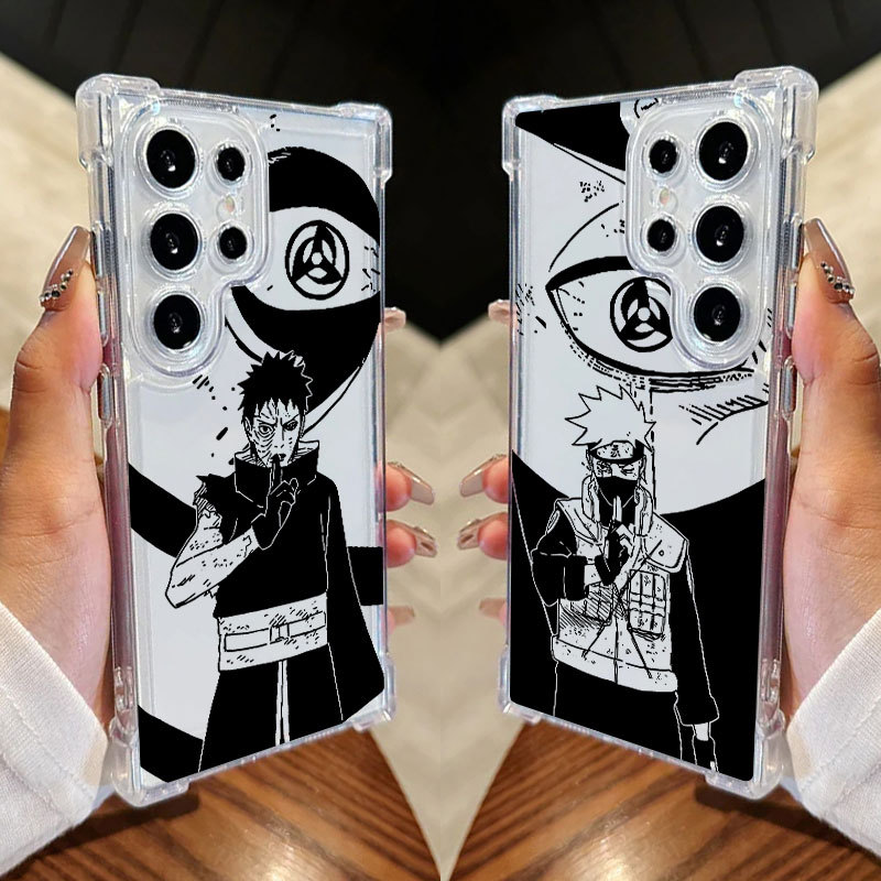 Obito Kakashi Naruto Capa Legal Para Samsung S25 Ultra S24 FE S23 Plus S20 S25 S22 S21 S25EDGE A56 A36 Transparente Celu