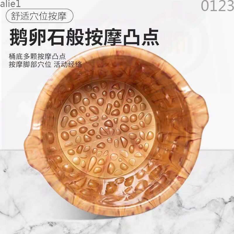 Banho de pés doméstico Banho de pés Barril de madeira Banho de pés Banho de pés Saco de banho de pés Barril com tampa Ba