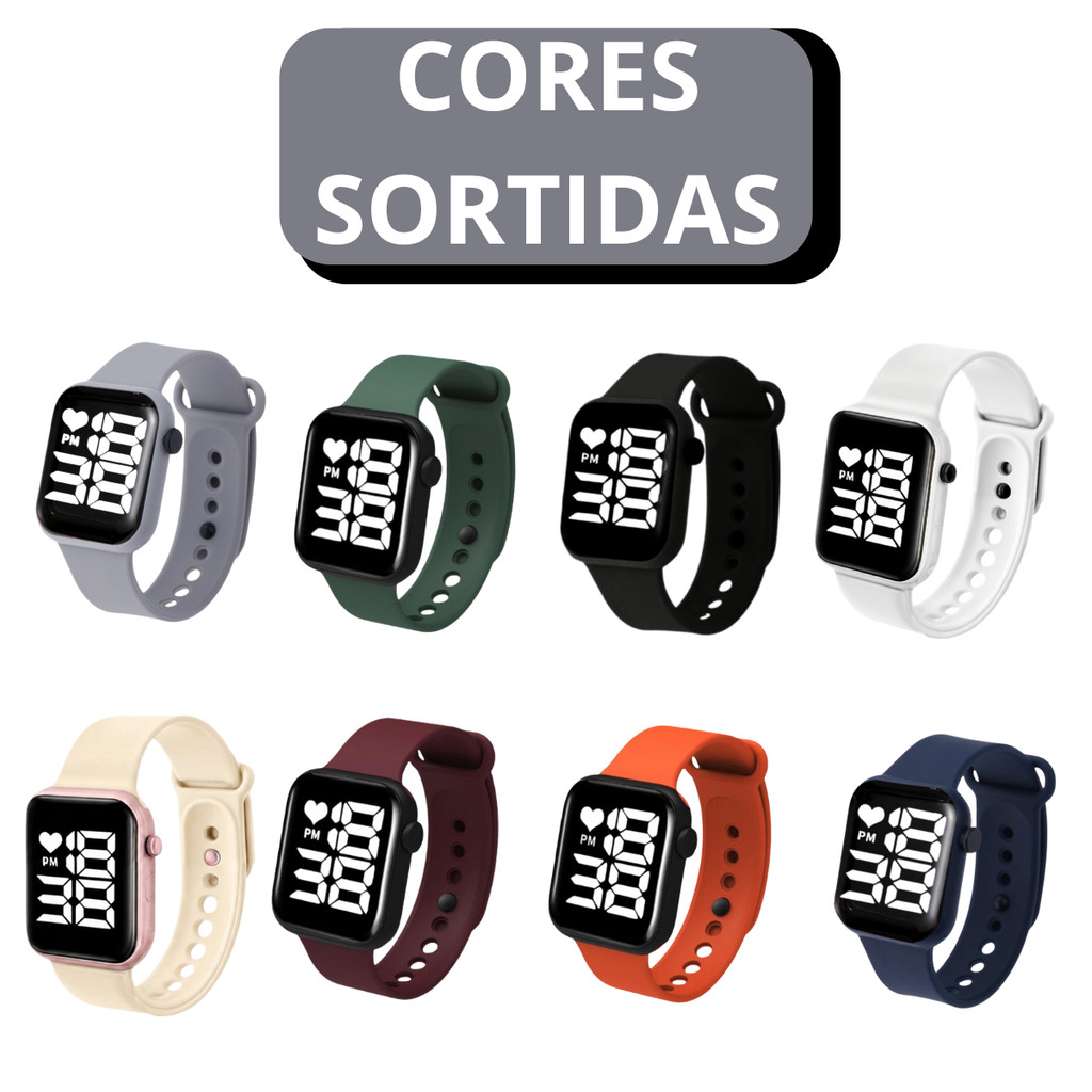 Kit 5 Relógios Digital SKMEI - (Cores Sortidas)
