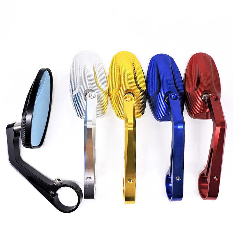 Espelho retrovisor completo CNC de alta qualidade para veículo elétrico, alça Universal, espelho auxiliar modificado, re