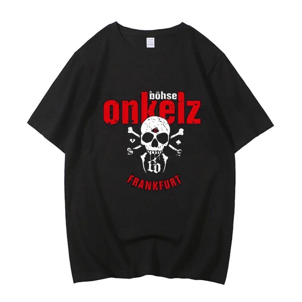 Böhse Onkelz Algodão t Camisa Masculina kawaii anime Cultura Pop hip hop harajuku Camiseta Na Moda Gráfico Grunge street
