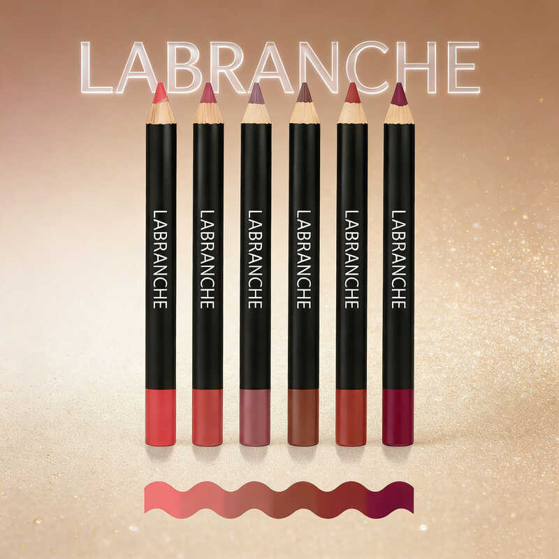 Lápis Delineador Labial Labranche - Resistente à Transferência, Versátil para Looks Matte ou com Gloss