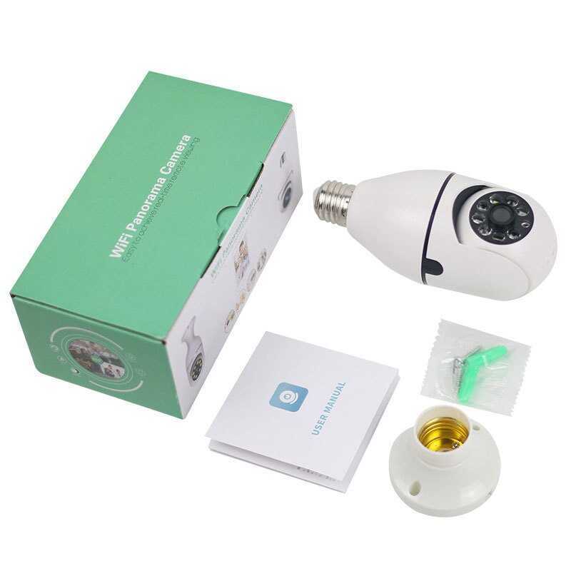 Câmera de Lâmpada Câmera de Vigilância Wi-fi Sem Fio 360 Alarme de Rastreamento Móvel Câmera de 20.000 - Miniatura 2