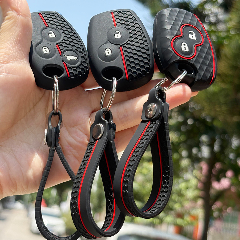 Para Renault Clio 3 Logan 2 Dacia Espanador Silicone Caso Chave Capa Sandero Stepway Lada Largus Nissan Almera Terrano T