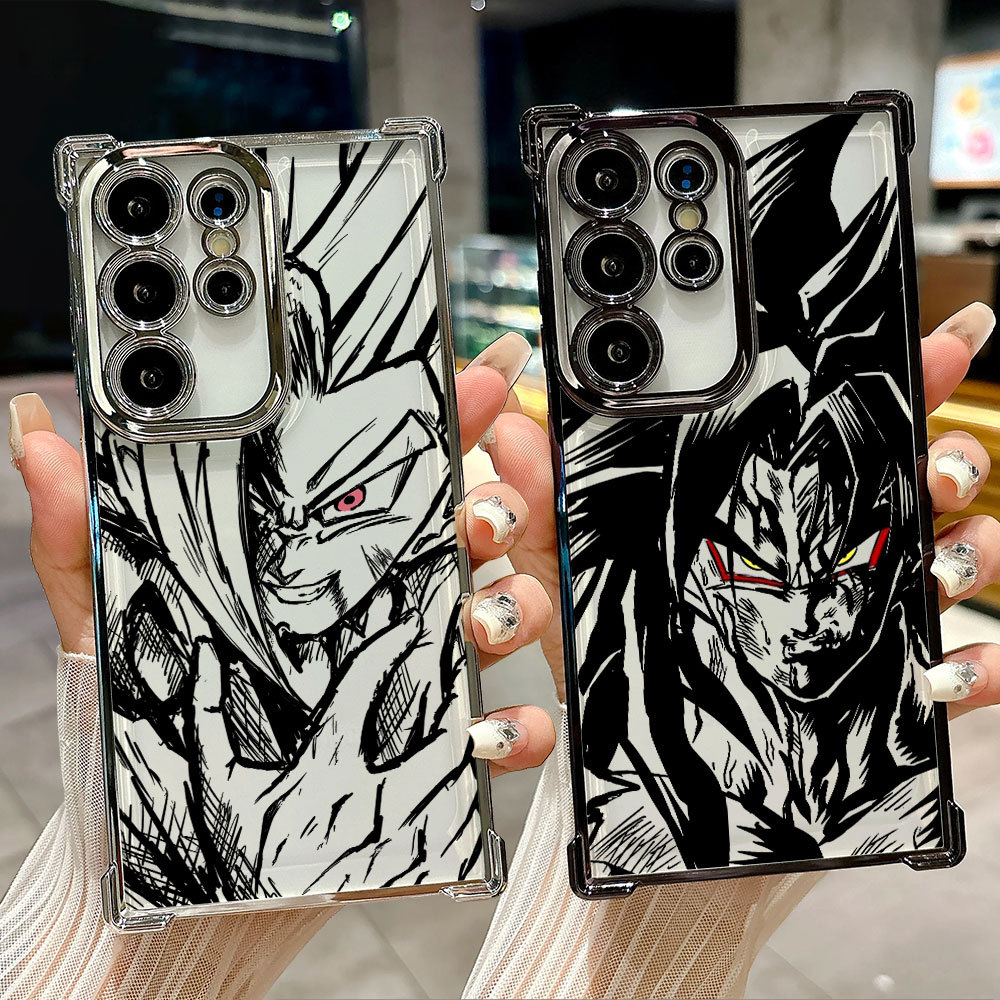 Vegetto Son Goku Piccolo Anime Capa Transparente Para Samsung S26 S25 S24 S23 S22 S21 Ultra S25FE Plus S26EDGE A57 A37 D