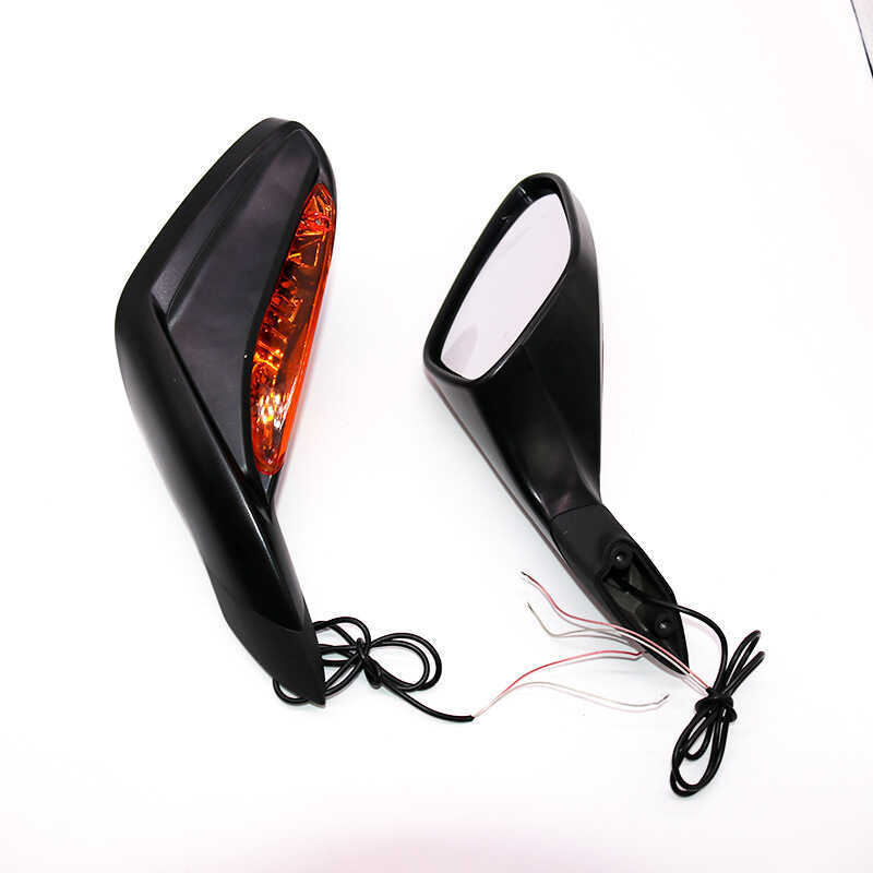 Grande descarga carro esportivo com luz espelho retrovisor luz amarela espelho retrovisor da motocicleta espelho retrovi