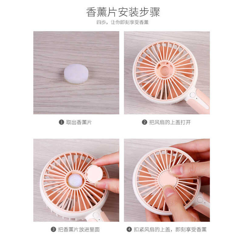 Jane Eyre Ventilador de Aromaterapia Escritório Mini Ventilador Pequeno Portátil USB Ventilador Conveniente Ventilador E