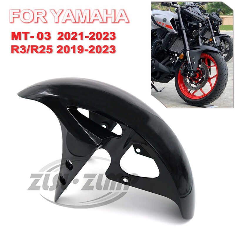 Adequado para yamaha MT-03 2021-23 yamaha yzf R3/R25 2019 + pára-choque dianteiro do pneu