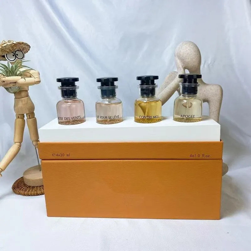 Conjunto De Caixa De perfume Colônia Homens E Mulheres Marca De Luxo Cheiro De Alta Qualidade Boa Duração spray Corporal