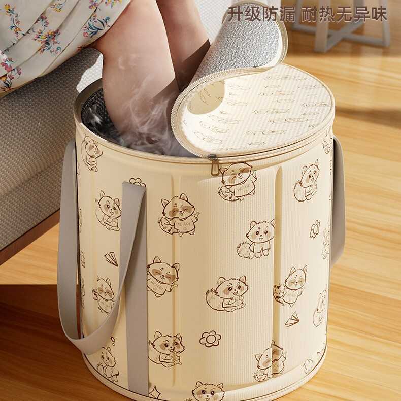 Banheira dobrável para pés, bolsa de banho para pés altos e profundos, banheira para pés, dormitório portátil, lavatório