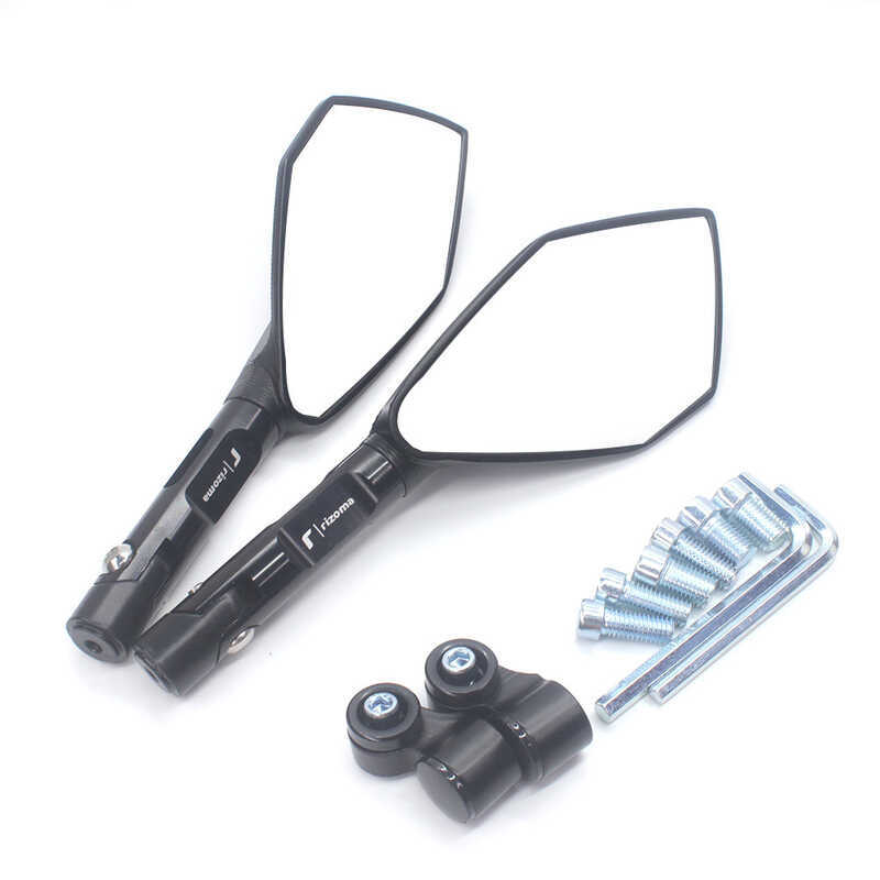 Veículo elétrico de motocicleta transfronteiriço CNC espelho ampliado espelho retrovisor haste curta espelho retrovisor 