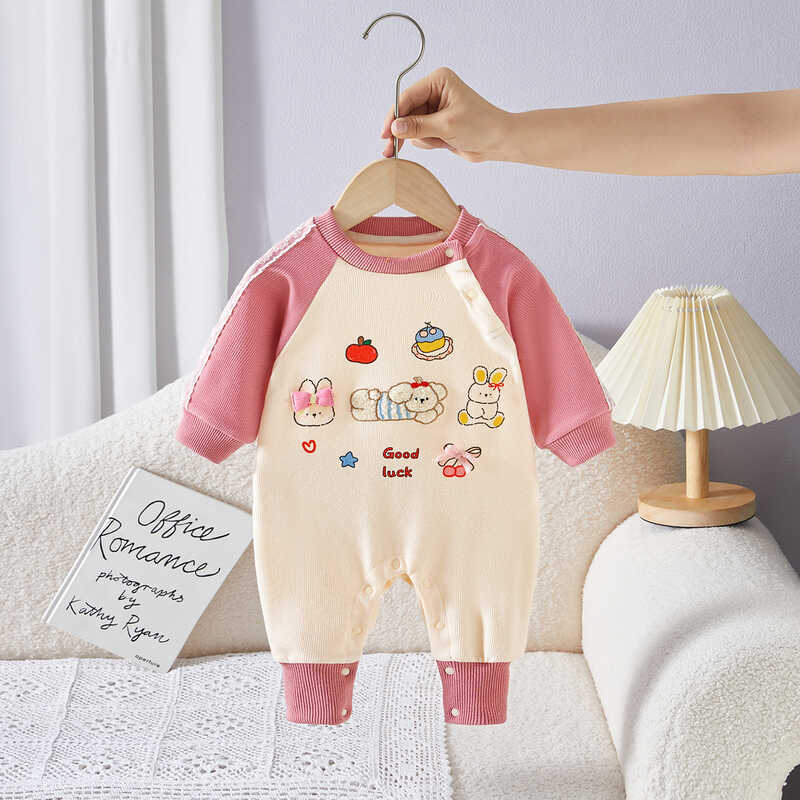 Bebê recém-nascido roupas de outono macacão de um ano de idade roupas de bebê crianças bonito dos desenhos animados bebê