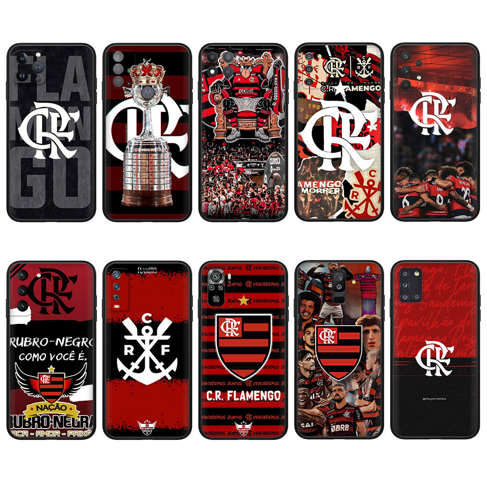 Capa De Telefone Silicone Traseira Samsung Galaxy A6 A6Plus A7 A8 A8Plus A9 2018 7B8F Clube do Flamengo