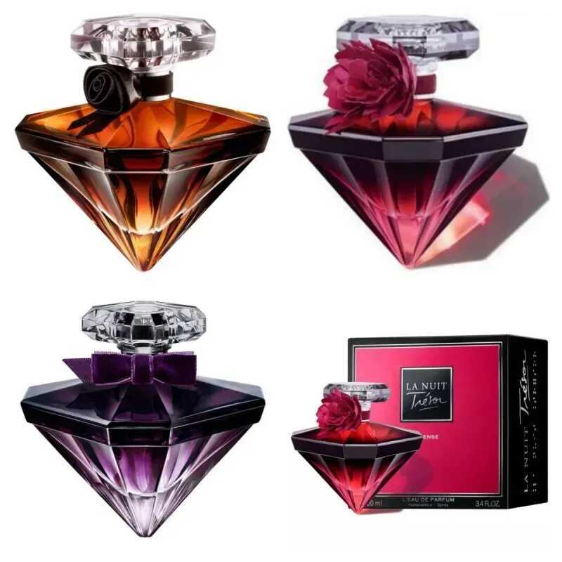 Fragrância Feminina La Nuit Tresor Intense 100ml PARFUM L'EAU DE Pares vanille Noir Perfume EDP Cheiro DE Longa Duração