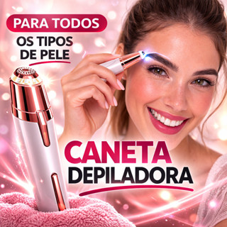 Caneta Depiladora de Pelos Facial Sobrancelha Elétrica USB em Oferta na Shopee