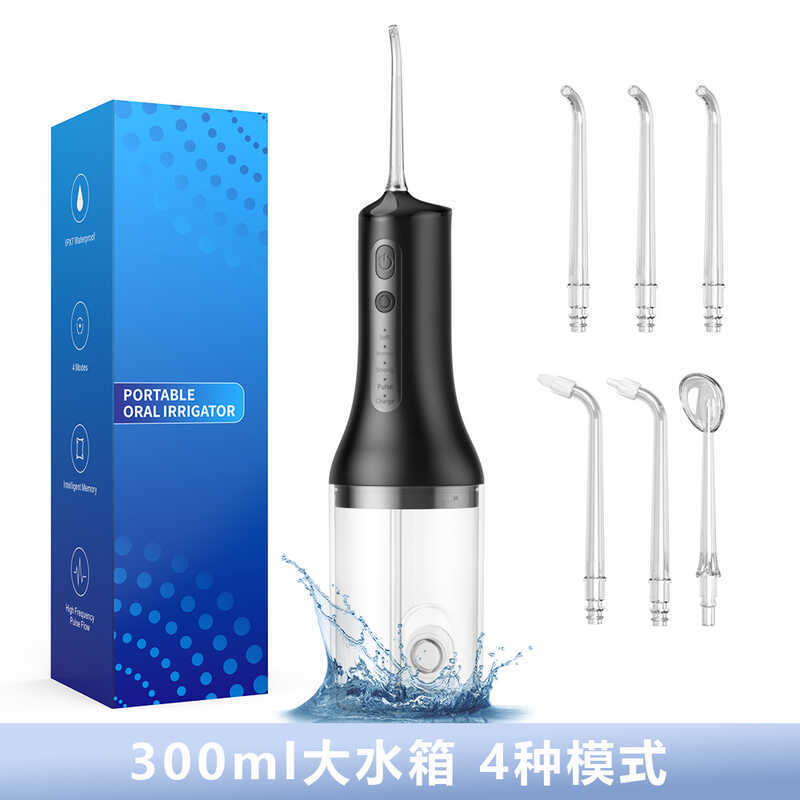 6 bico elétrico Flosser portátil doméstico ortodôntico raspador de dente água fio Dental limpeza dos dentes presente KC