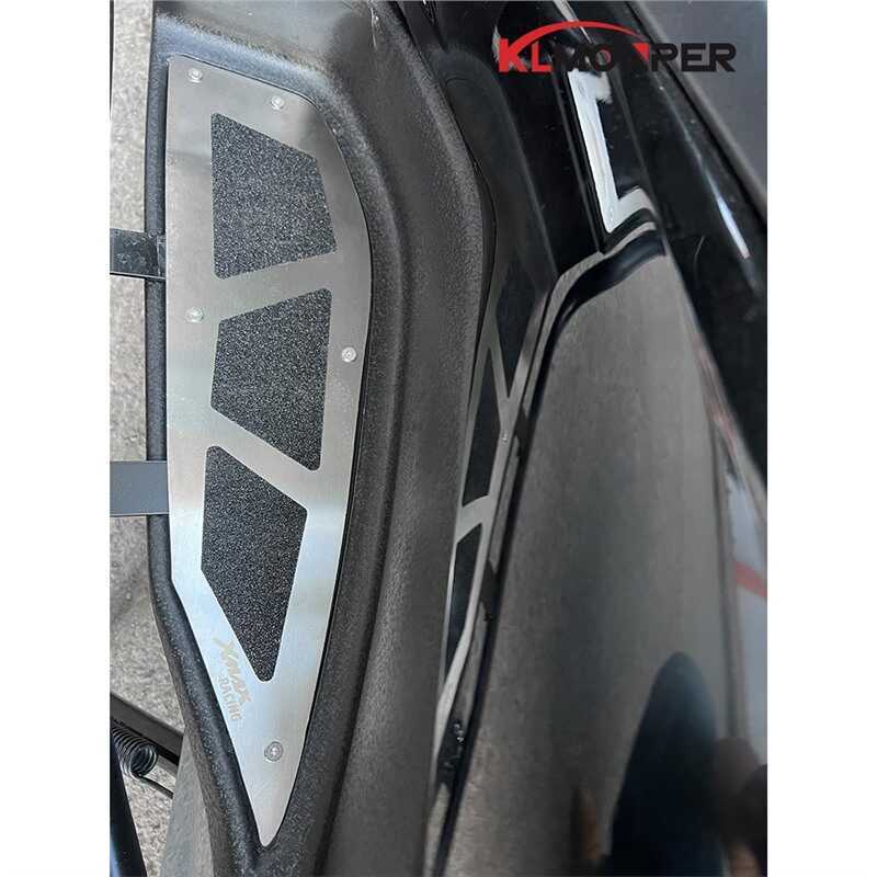 Adequado para Yamaha XMAX300 modificado 304 Pedal de aço inoxidável antiderrapante acessórios de tapete de pé