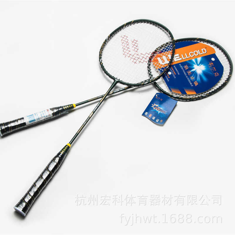 Raquete de badminton treinamento raquete 2 peças conjunto masculino feminino entretenimento liga alumínio integrado raqu