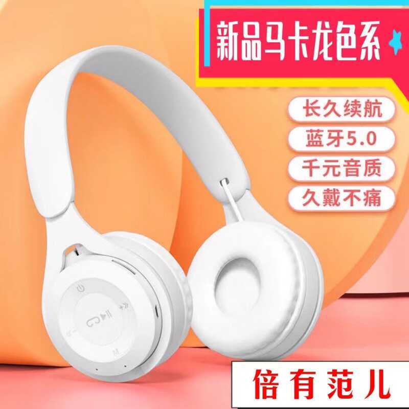 Novo Y08 fone de ouvido bluetooth Macaron dobrável fone de ouvido bluetooth fábrica pronto estoque fornecimento vendas d