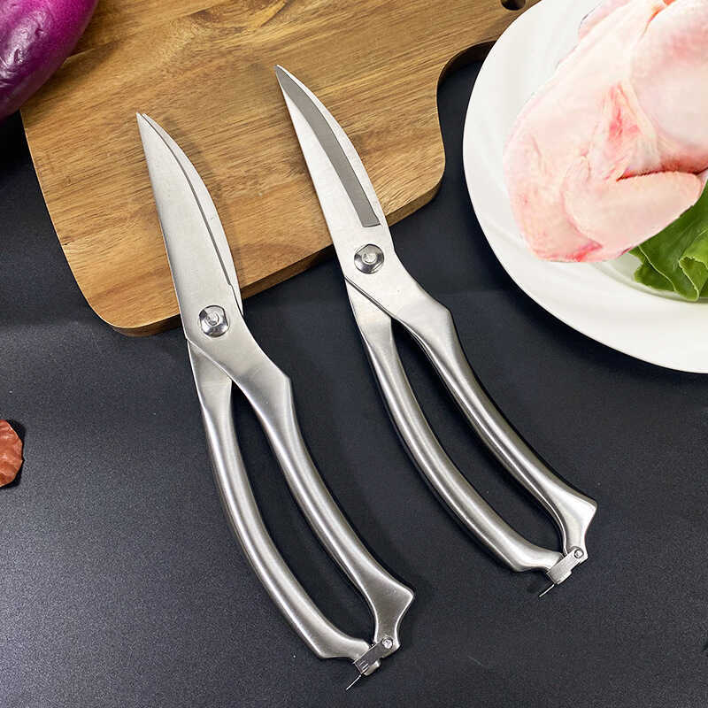 Tesoura de osso de frango em aço inoxidável, multifuncional, integrada, cozinha, churrasco, osso de peixe, cozinha
