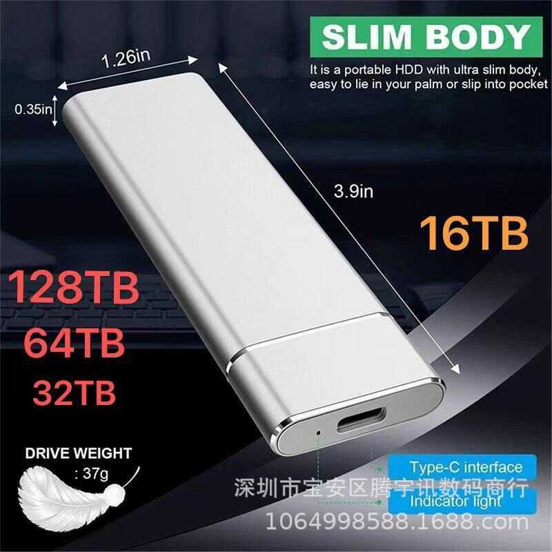Fábrica SSD Móvel Sólido U Disk 1tb Expansão Atualização 4tb2tb Portátil Móvel Sólido - Miniatura 2