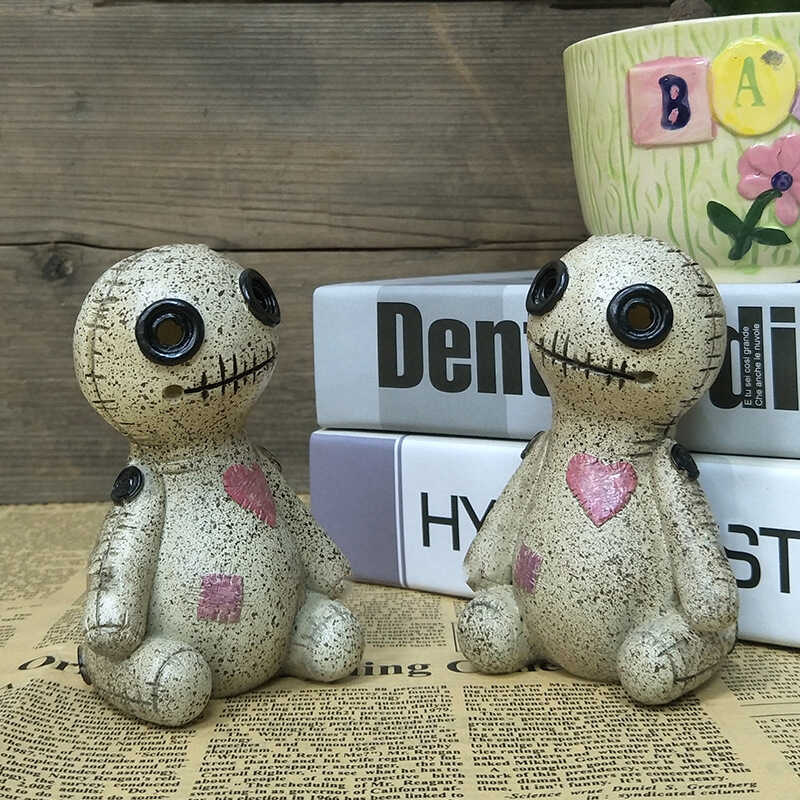 Boneca fofa decoração de mesa criativa casa sala de estar decoração de entrada resina artesanato decoração