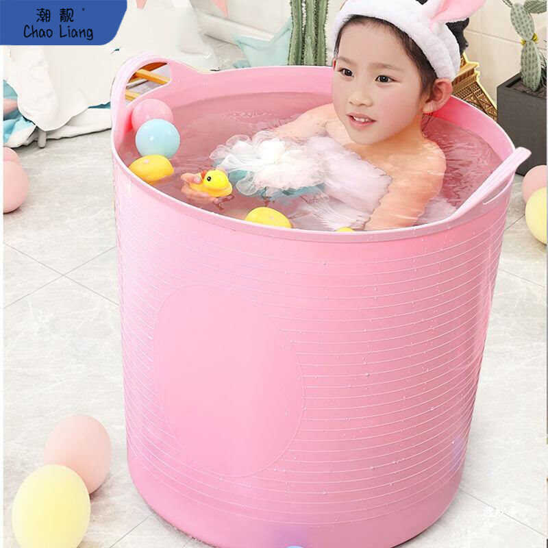 Banheira banheira banheira crianças banho pode sentar crianças balde de natação do bebê tamanho grande banheira doméstic