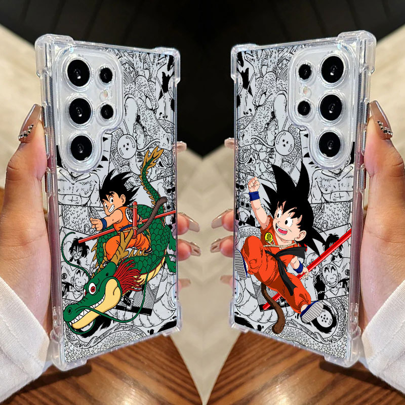 Little Goku Anime Desenhos Dragon Ball Z Capa Para Samsung S25 Ultra S24 FE S23 Plus S20 S25 S22 S21 S25EDGE A56 A36 Tra