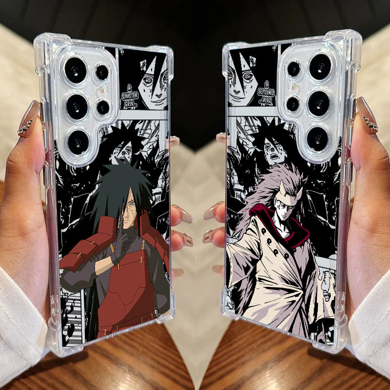 Capa De Quadrinhos Uchiha Madara Naruto Para Samsung S25 Ultra S24 FE S23 Plus S20 S25 S22 S21 S25EDGE A56 A36 Transpare