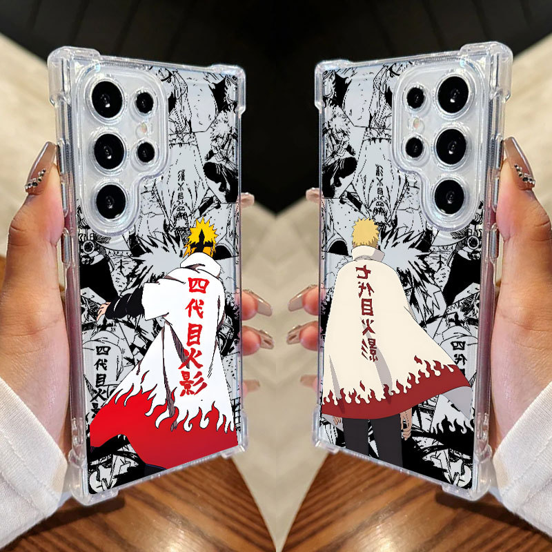 Minato Namikaze Uzumaki Naruto Anime Capa Para Samsung S25 Ultra S24 FE S23 Plus S20 S25 S22 S21 S25EDGE A56 A36 Transpa