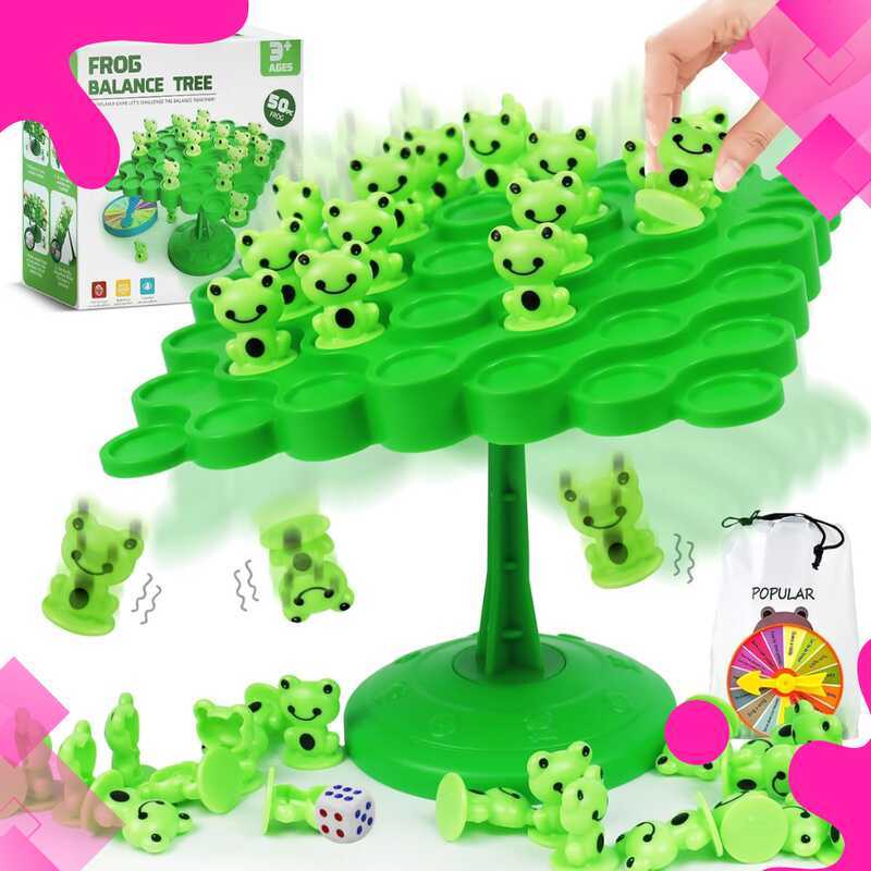 Brinquedo De Árvore De Equilíbrio Sapo Jogo De Contagem Educacional Para Crianças,Presente De Natal em Oferta na Shopee