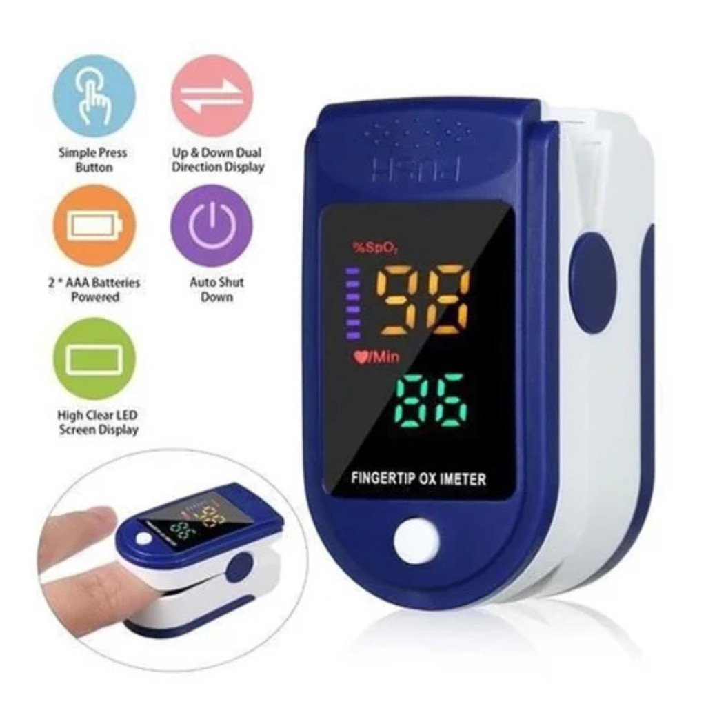 Oxímetro Digital Portátil de Pulso para Dedo em Oferta na Shopee