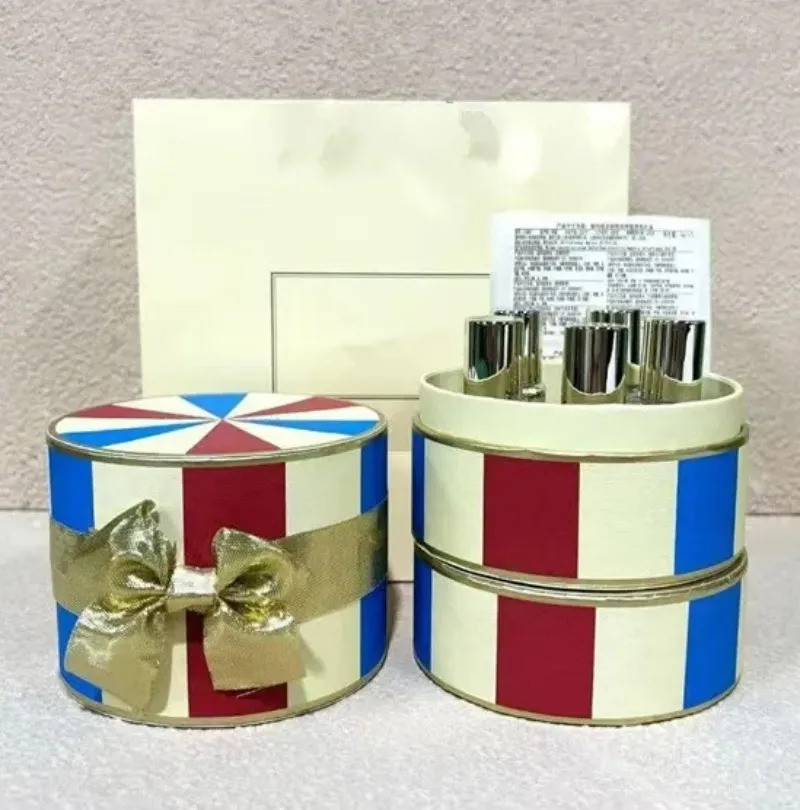 5x9ml Feminino Masculino Caixa De Presente Conjunto Perfume Laranja Amargo Gengibre Biscoito Sândalo Temperado Meia-Noit