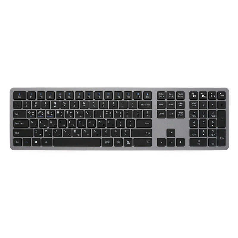 Teclado sem fio três zonas tesoura pé teclado de carregamento bateria seca teclado bluetooth 2.4G modo duplo teclado xxy